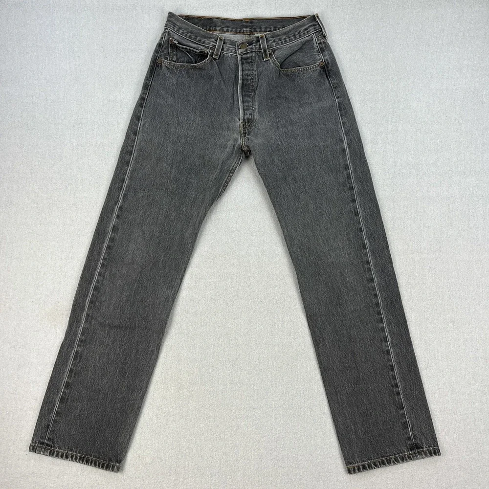 Vintage Levis 501xx Jeans Mens 32x34 *Fits 30x30 Faded Black 90s Y2K Mexico